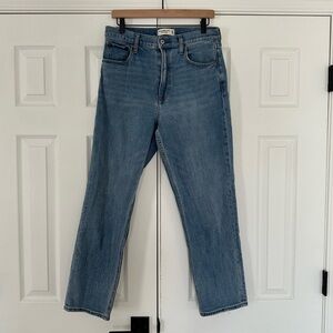 Abercrombie ankle straight ultra high rise jeans